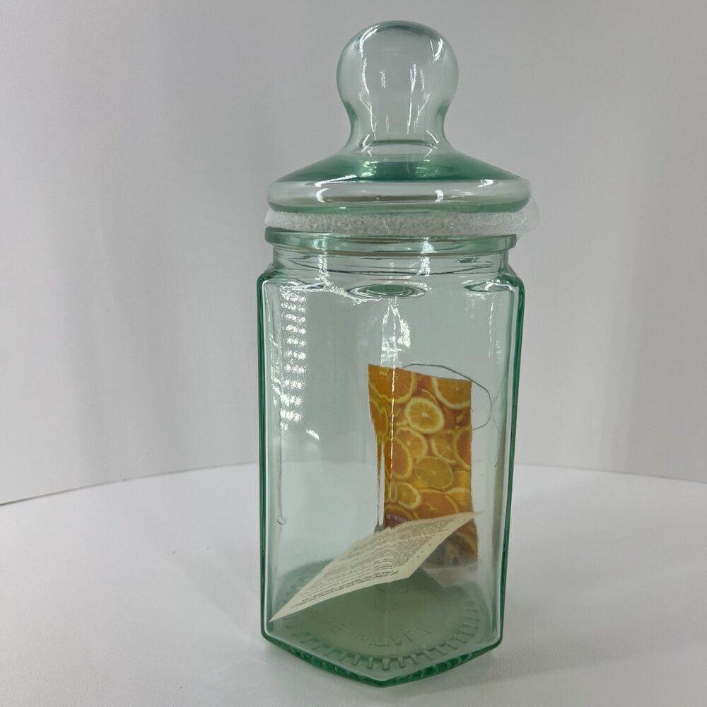 Smirnoff Infusion Jar Made In Italy Green Glass W/ Lid New Boxed - Picture 2 of 16